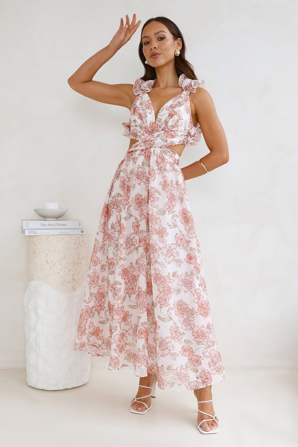 Shop Formal Dress - Extra Guest Maxi Dress Pink fifth image