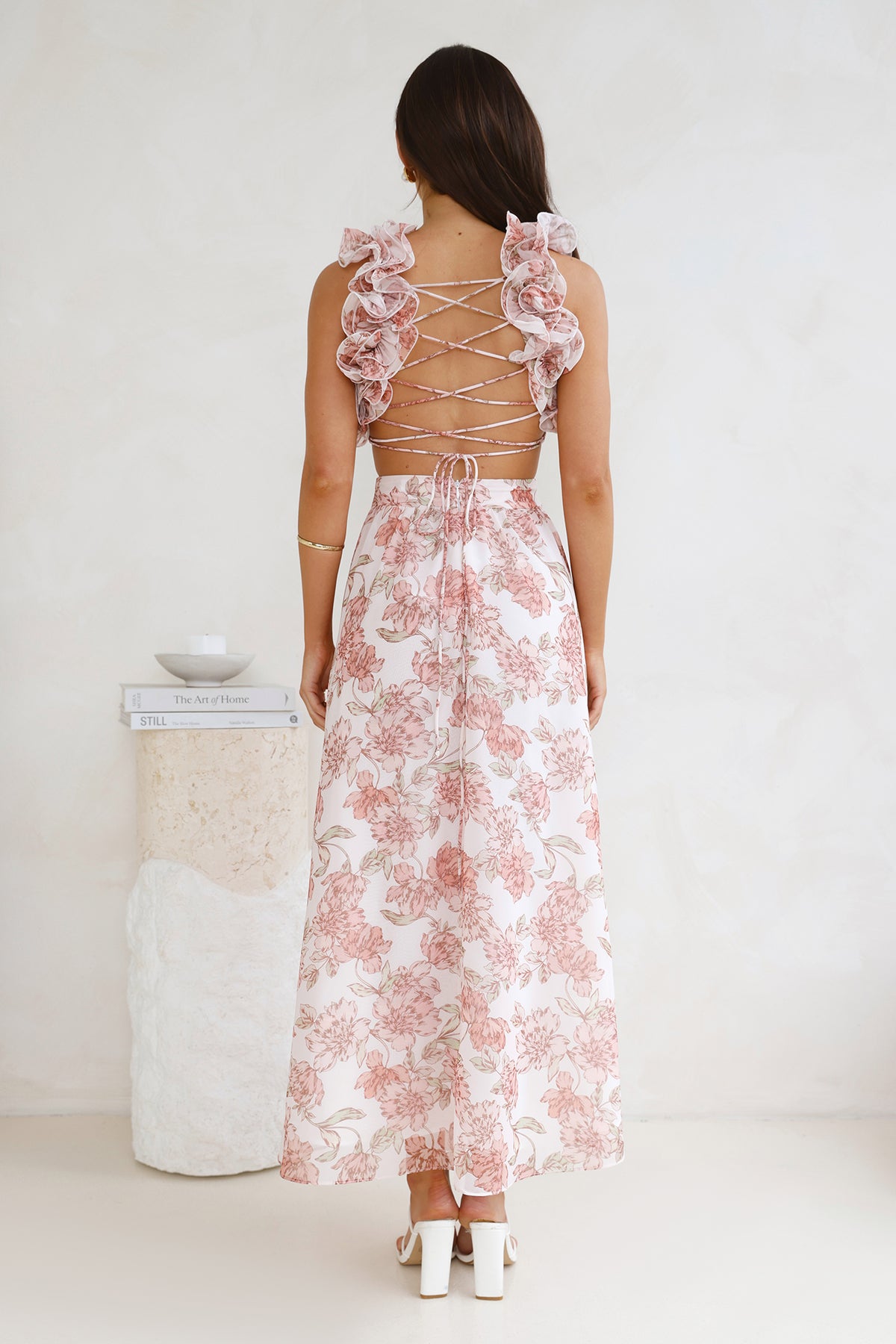 Shop Formal Dress - Extra Guest Maxi Dress Pink fourth image