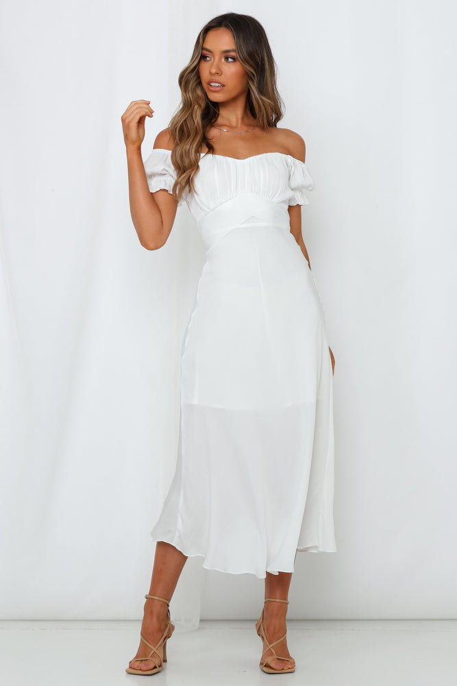Shop Formal Dress - Sky Child Maxi Dress White fifth image