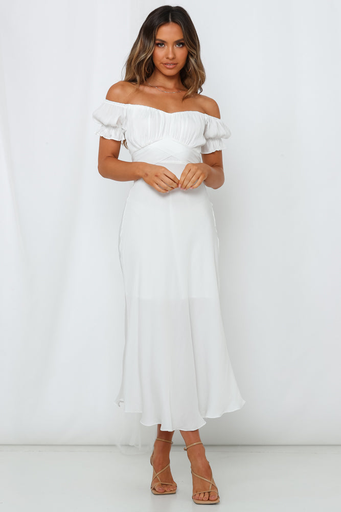 Shop Formal Dress - Sky Child Maxi Dress White third image