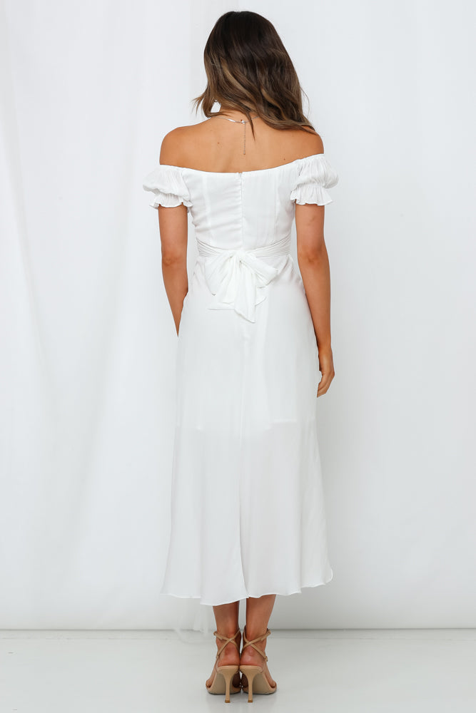 Shop Formal Dress - Sky Child Maxi Dress White fourth image