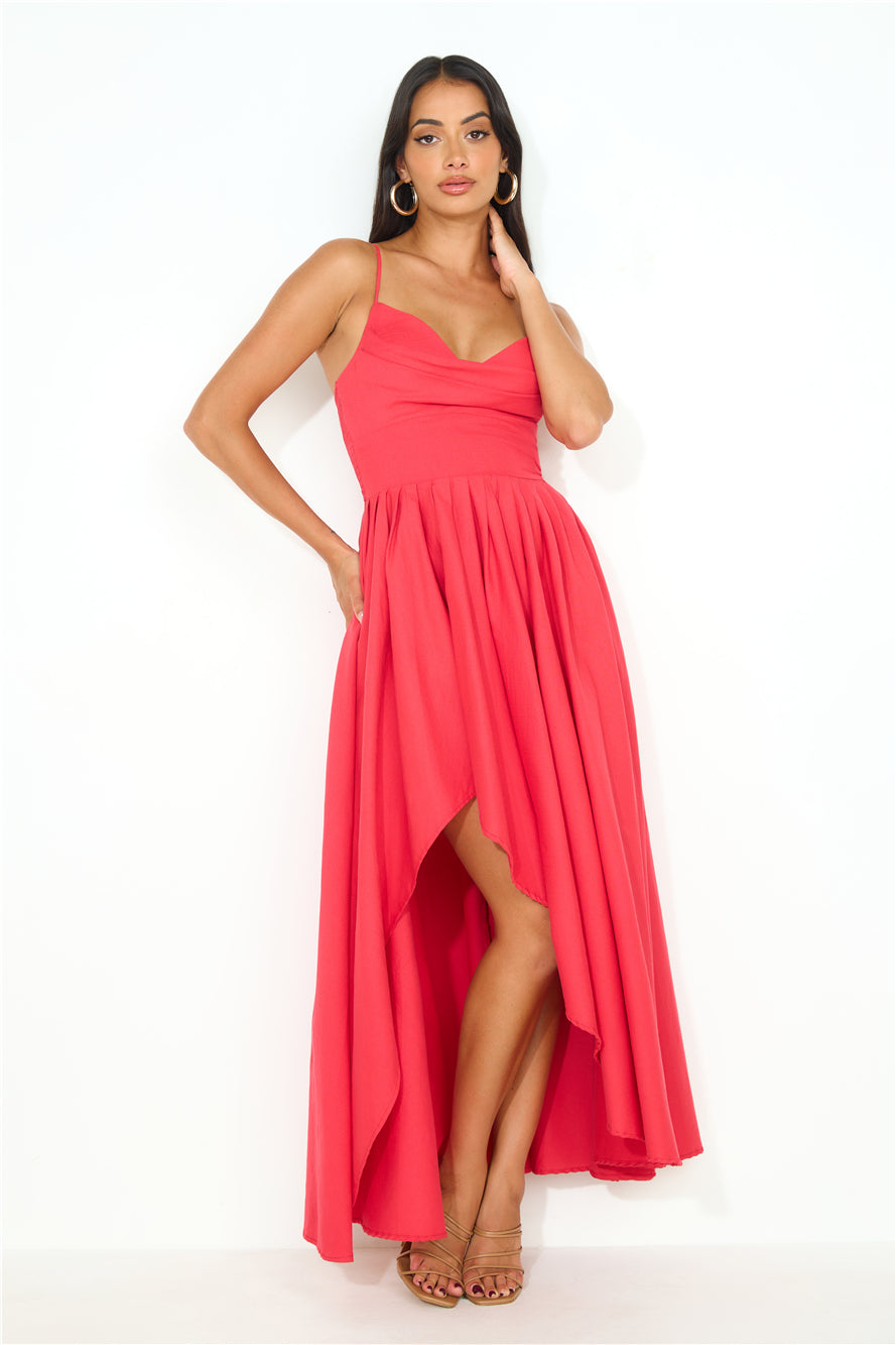 Shop Formal Dress - My Standards Maxi Dress Red third image