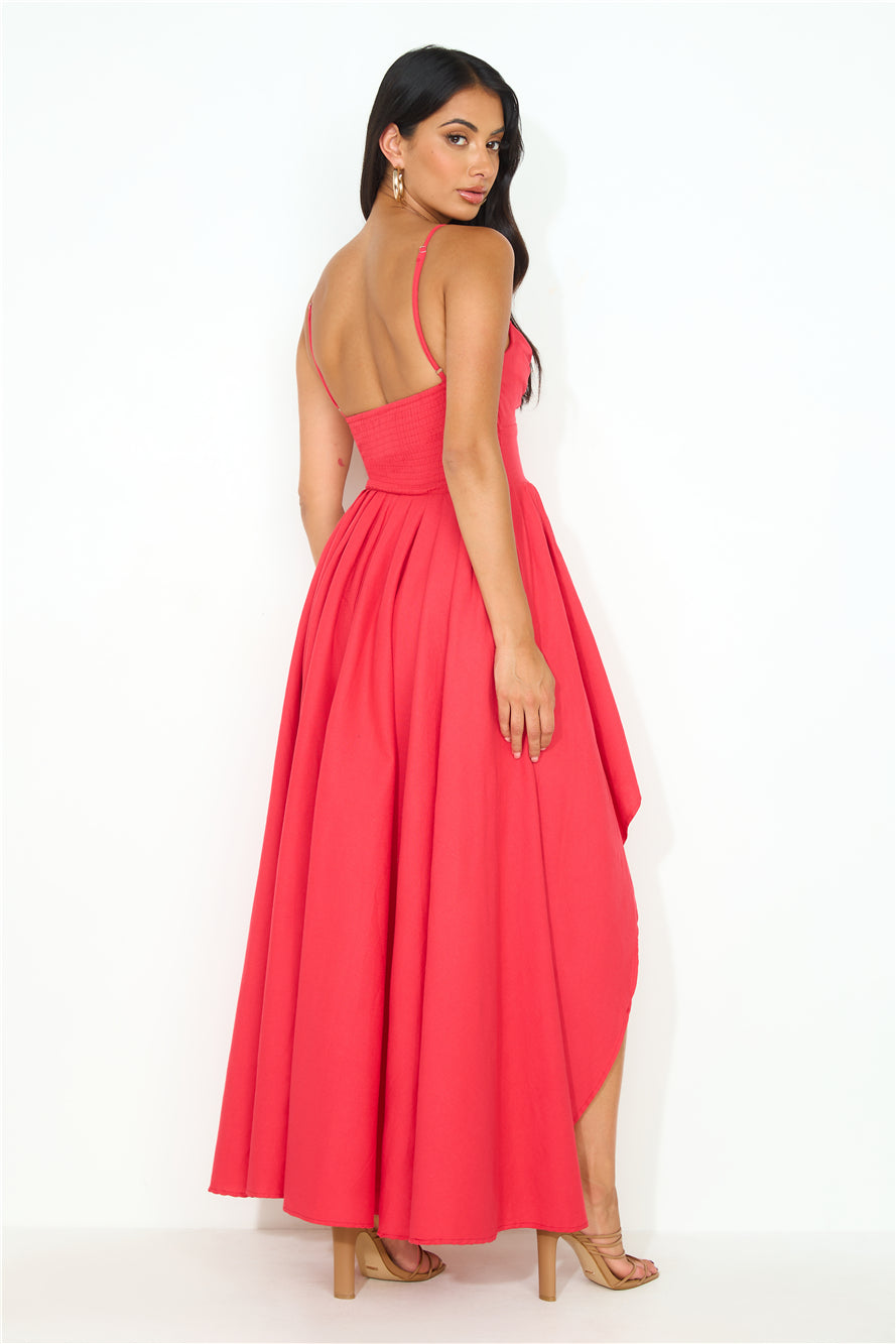 Shop Formal Dress - My Standards Maxi Dress Red fourth image