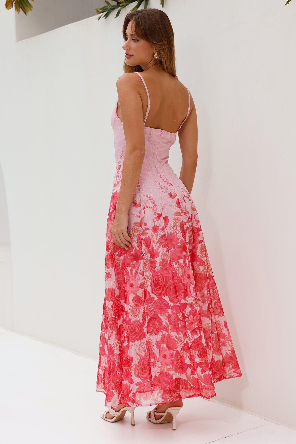 Shop Formal Dress - Raise The Roof Maxi Dress Pink sixth image