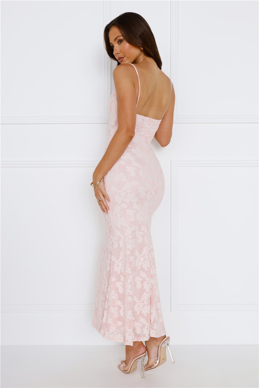 Shop Formal Dress - Juliette Loves Maxi Dress Pink fourth image