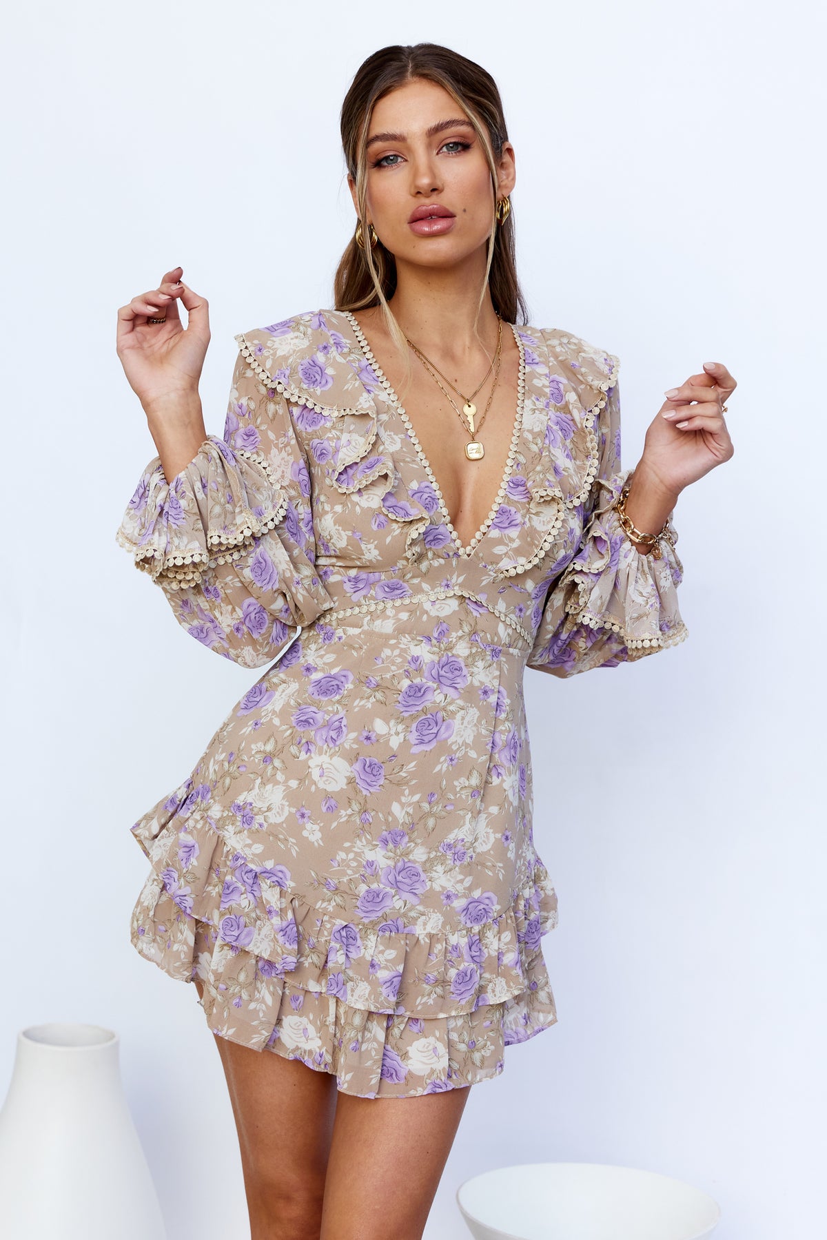 Shop Formal Dress - Tell Me You Love Me Dress Lilac third image