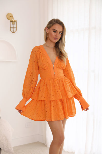 Magical Times Mini Dress Orange