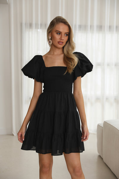 Salty Air Mini Dress Black