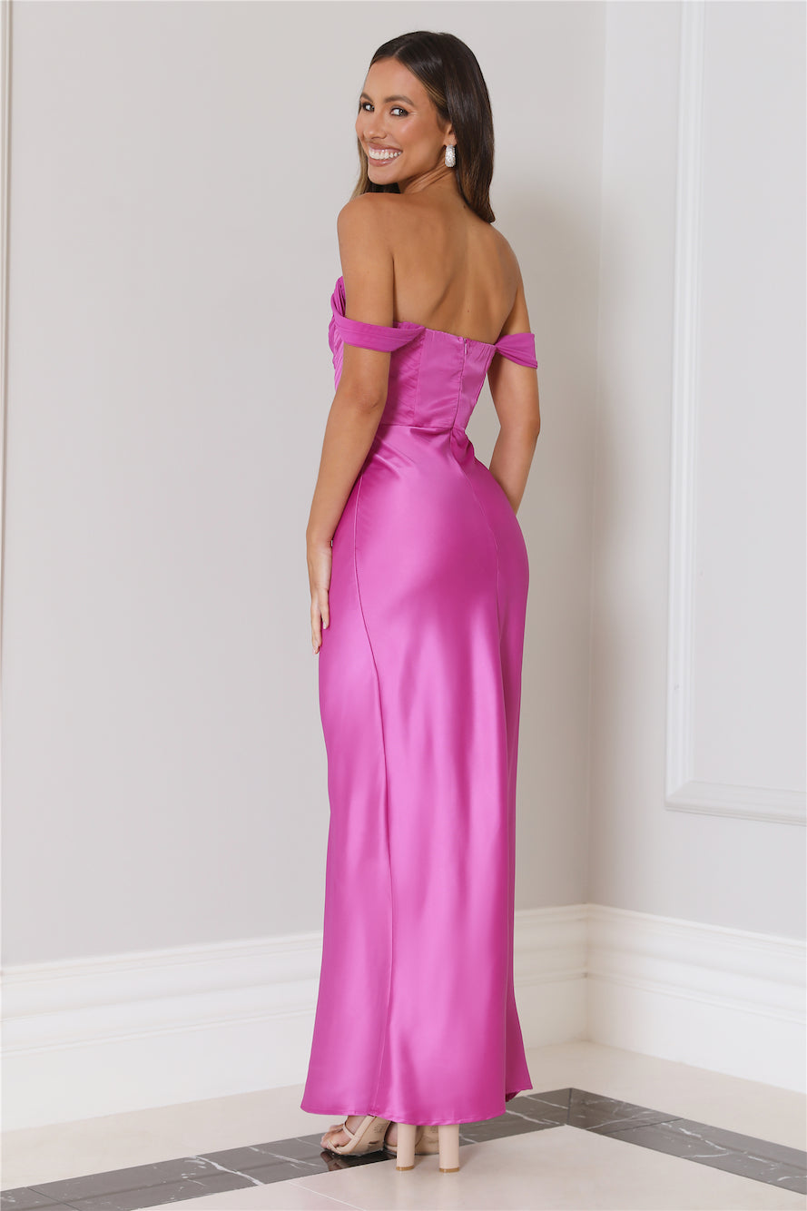 Shop Formal Dress - Princess Moment Maxi Dress Purple third image