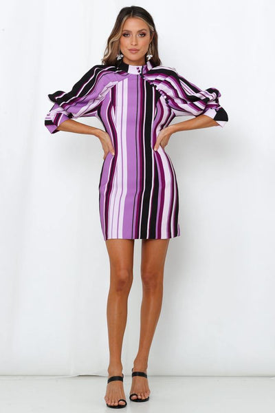 MOSSMAN The New Sensation Mini Dress Purple | Hello Molly