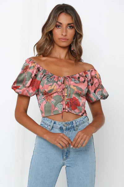 Finders Keepers Elisa Top Pink Snake | Hello Molly