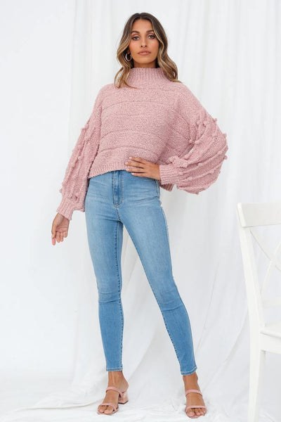 For Your Information Knit Top Rose | Hello Molly