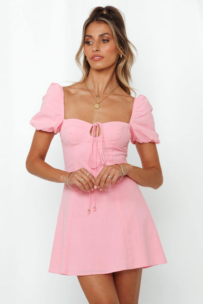 HELLO MOLLY Pop The Champagne Dress Pink | Hello Molly