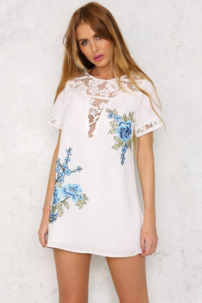 Wild Orchid Dress White | Hello Molly