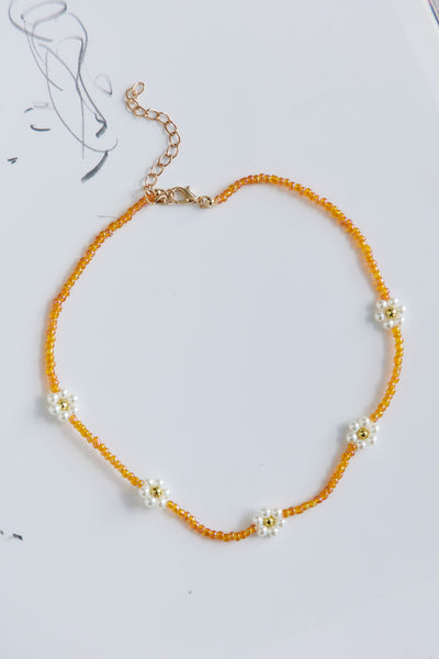 Wholesome Times Necklace Orange