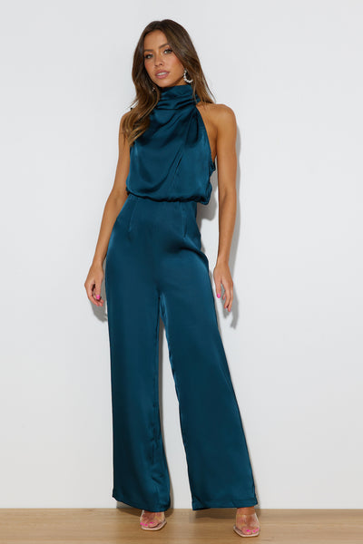 Youthful Days Jumpsuit Teal