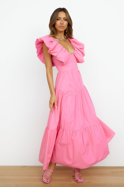The Extra Girl Maxi Dress Pink