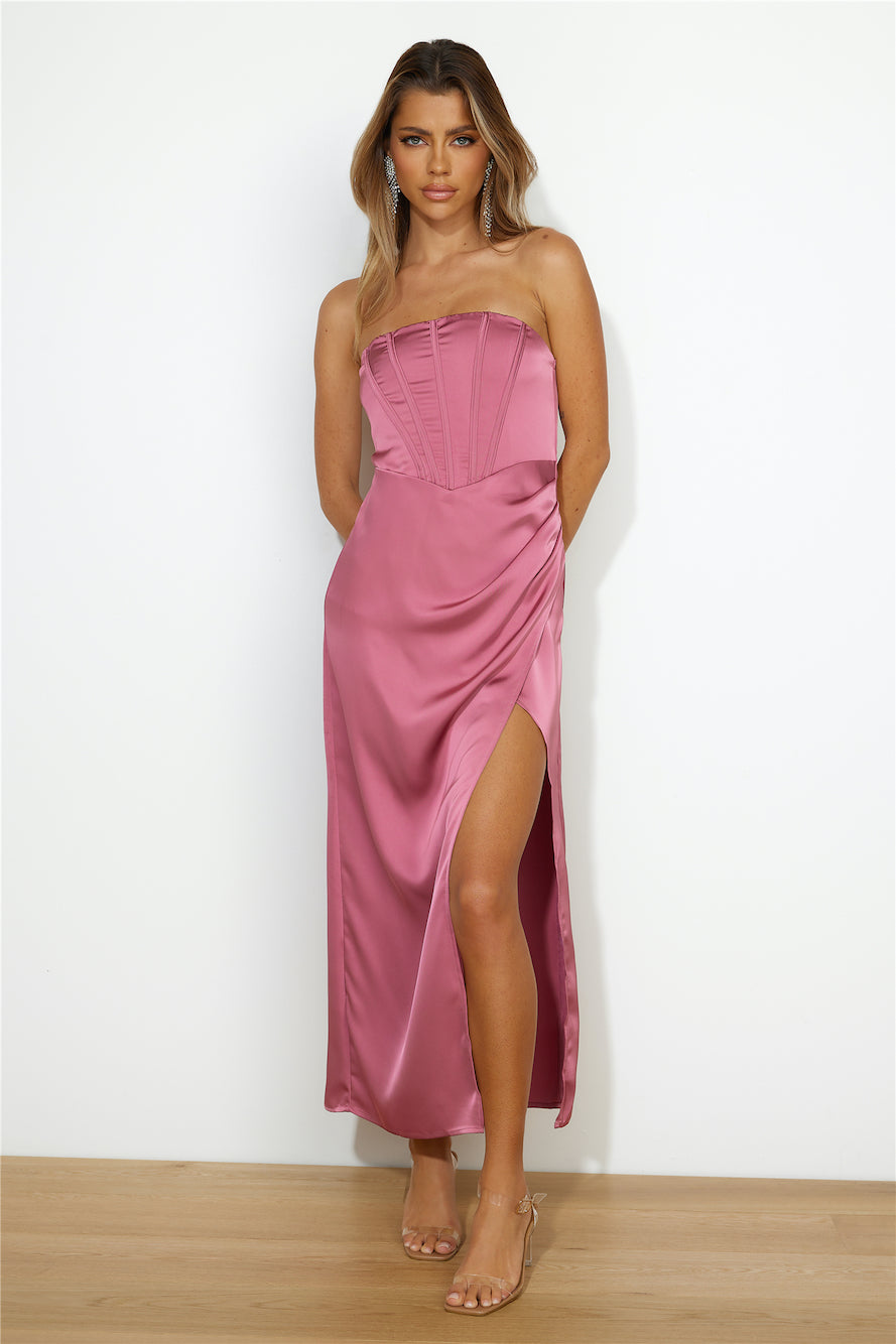 Shop Formal Dress - Stand Out Girl Maxi Dress Rose secondary image