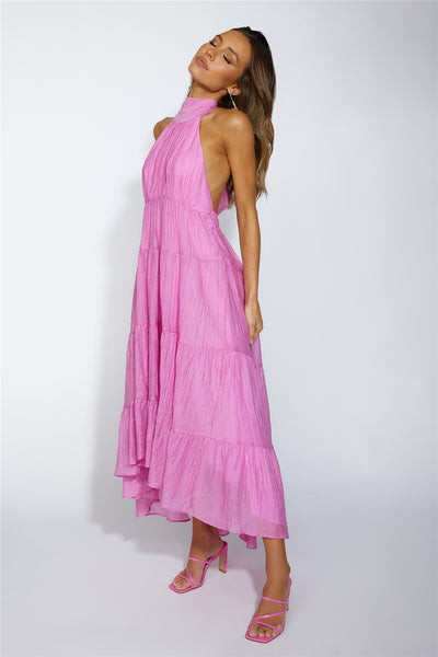 Entrance Is Yours Maxi Dress Pink
