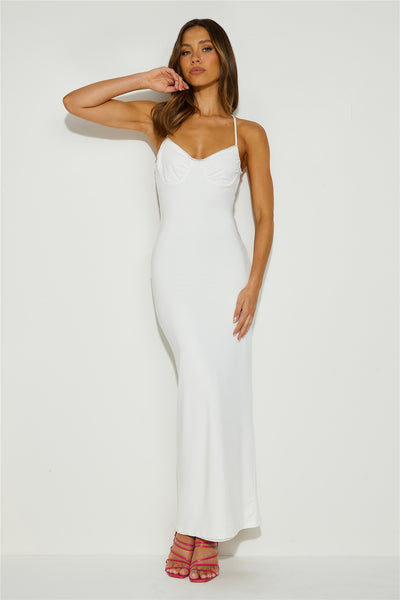 Out of the Ordinary Maxi Dress White