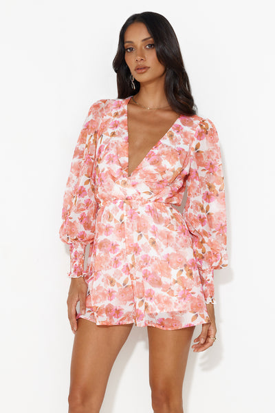 Date With You Playsuit Pink