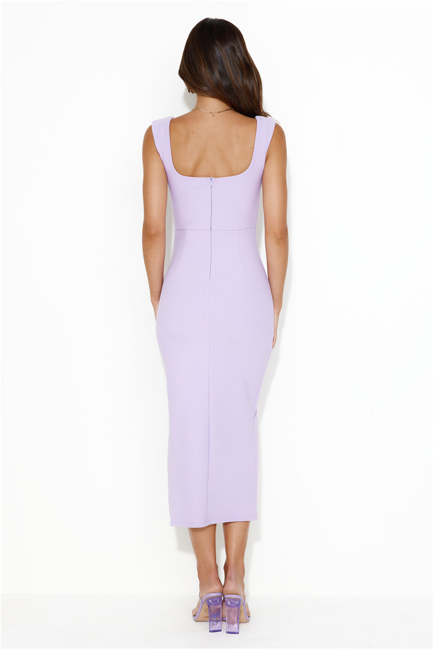 Shop Formal Dress - Fashionable Chic Maxi Dress Lilac sixth image
