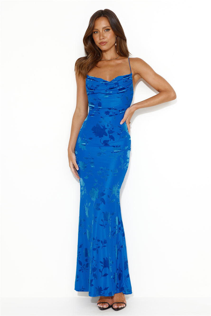 Shop Formal Dress - RUNAWAY Pretoria Maxi Dress Blue sixth image