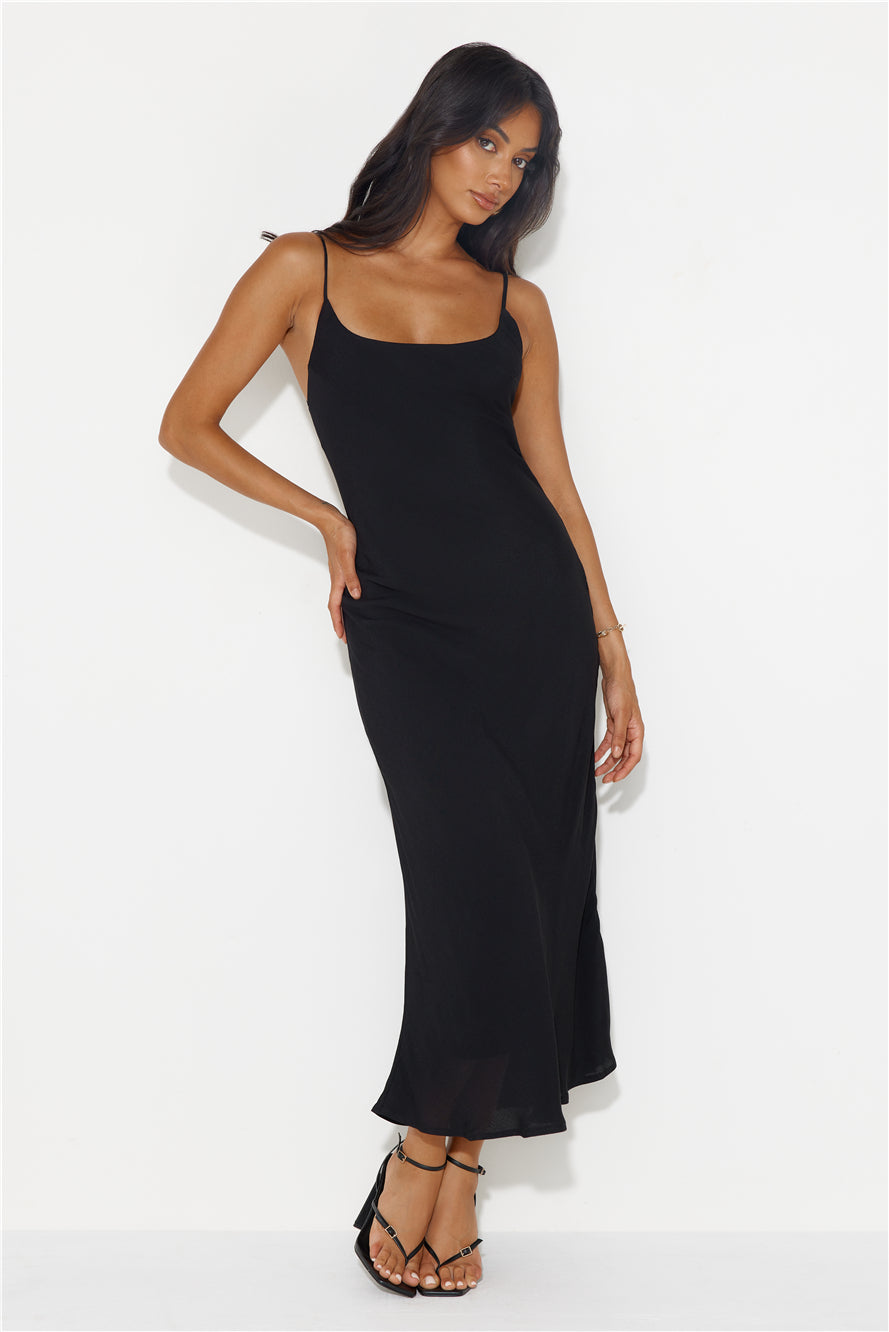 Shop Formal Dress - Proud Eyes Maxi Dress Black third image
