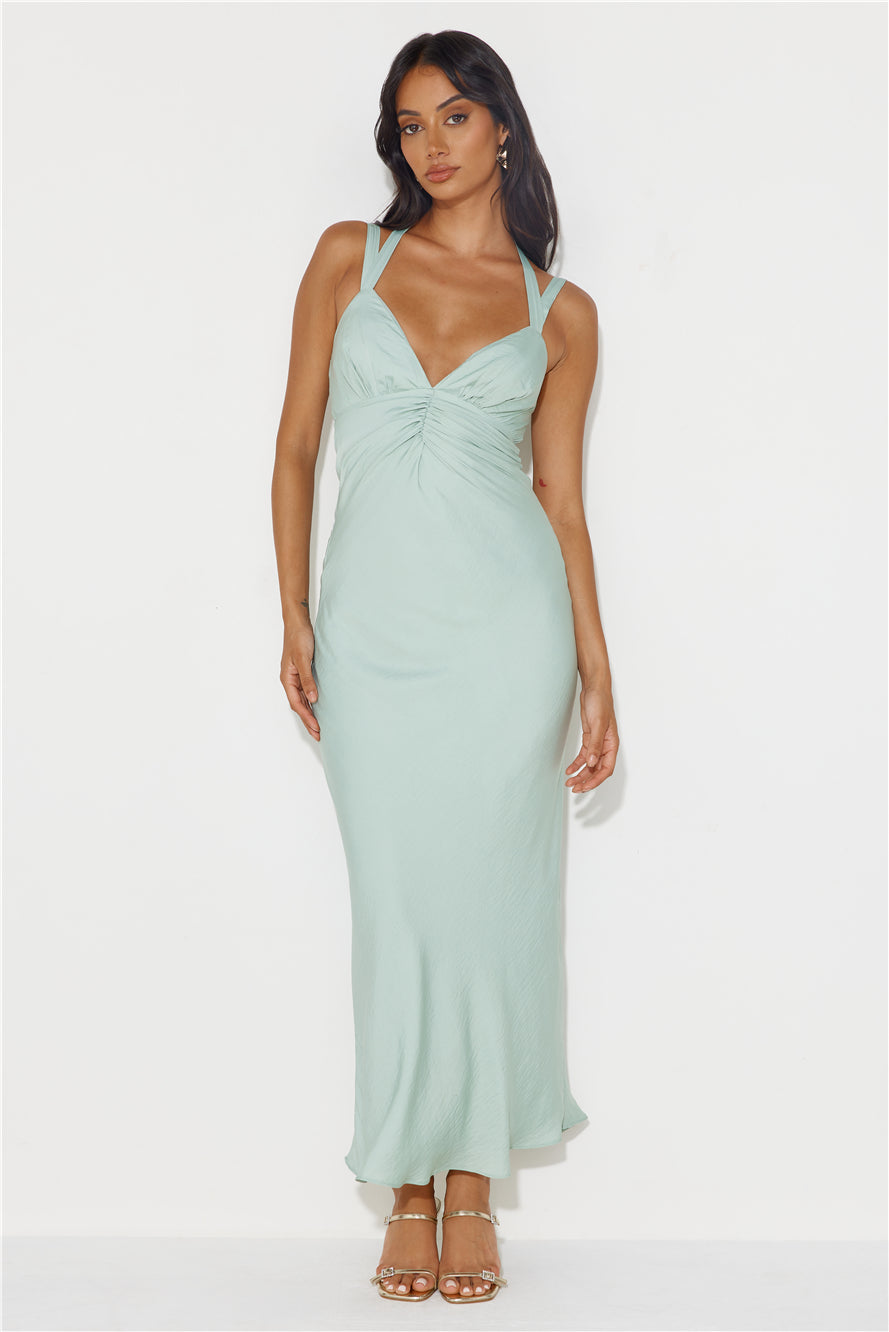 Shop Formal Dress - Level Up Maxi Dress Sage secondary image