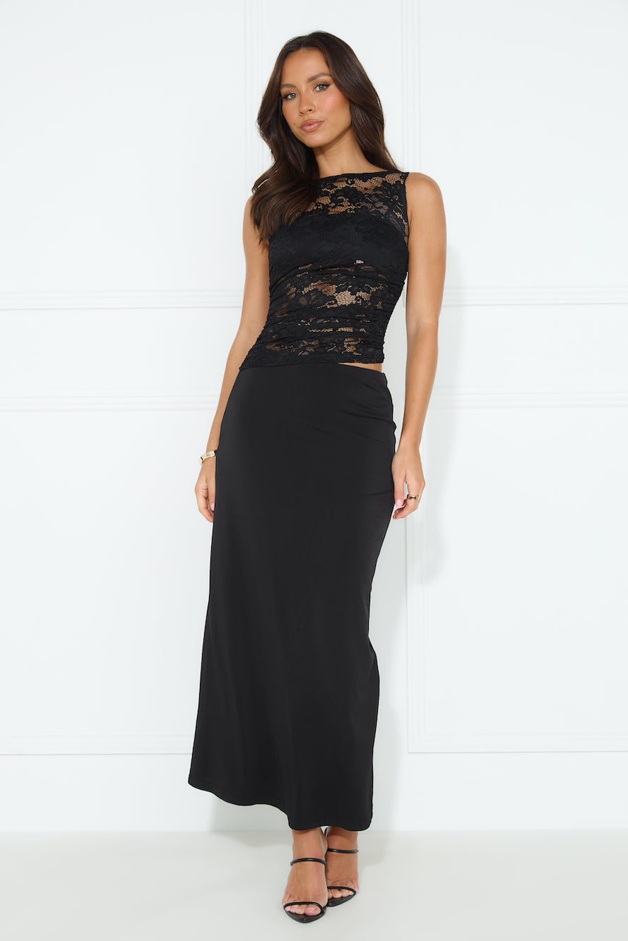 Shop Formal Dress - Lace Love Maxi Dress Black featured image