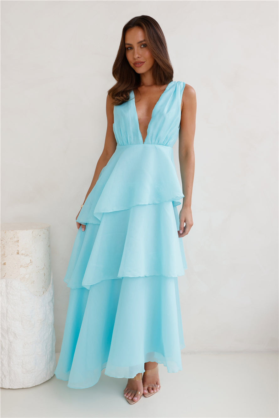 Shop Formal Dress - Fashion Zone Maxi Dress Aqua secondary image