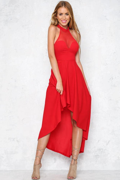Blowing Kisses Maxi Dress Red | Hello Molly