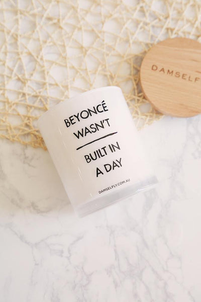 DAMSELFLY COLLECTIVE Beyonce Wasn't Built In A Day Candle | Hello Molly