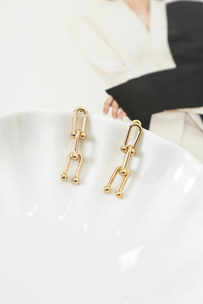 Mondrian Earrings Gold