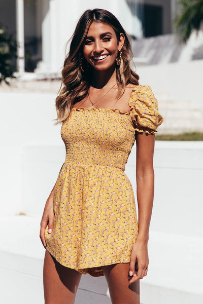 All I'm Saying Playsuit Yellow | Hello Molly