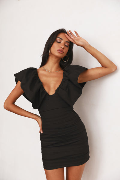 SEVEN WONDERS Gigi Mini Dress Black