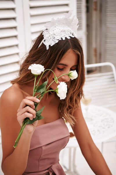 MORGAN & TAYLOR It's In The Details Fascinator White | Hello Molly