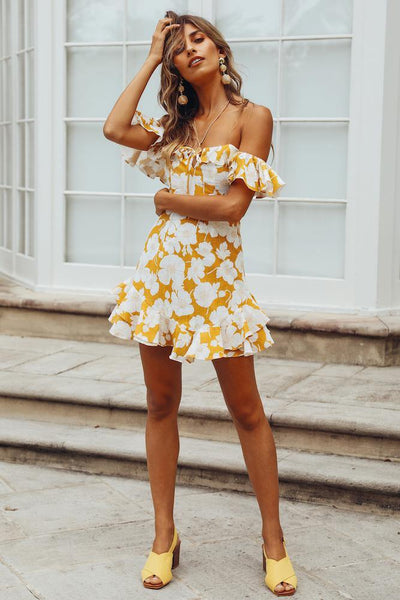 A Walk To Remember Dress Mustard | Hello Molly