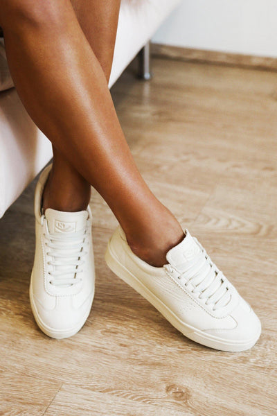 SUPERGA 2843 Clubs Tumbled Buttersoft Sneakers Total Beige Gesso | Hello Molly