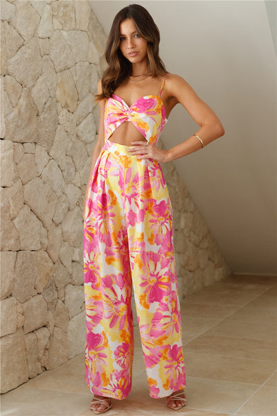 Bright Day Jumpsuit Pink