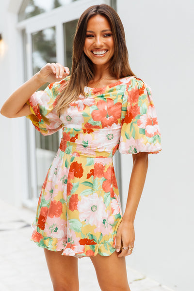 Why So Faded Playsuit Floral