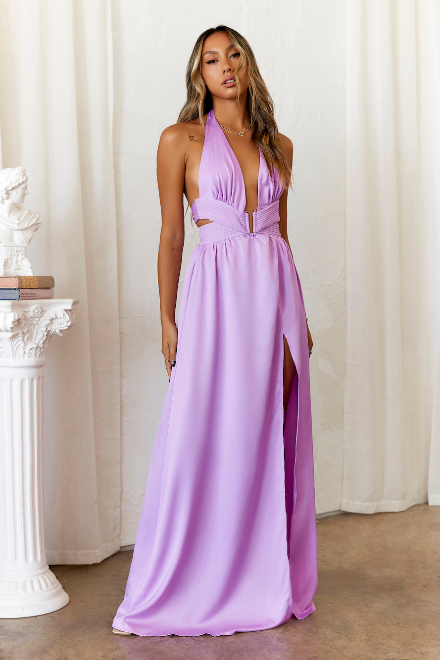 Shop Formal Dress - DEAR EMILIA Dreamy Events Maxi Dress Lilac fifth image