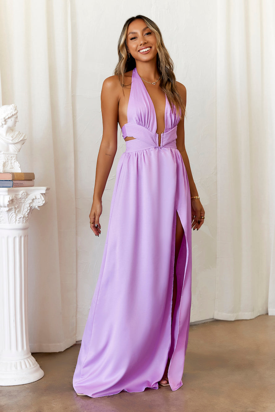 Shop Formal Dress - DEAR EMILIA Dreamy Events Maxi Dress Lilac sixth image