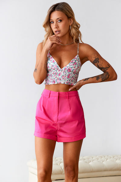 HELLO MOLLY Blooming Blossom Crop Top Pink