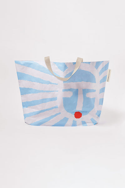 SUNNYLIFE Carryall Bag Sun Face Blue White