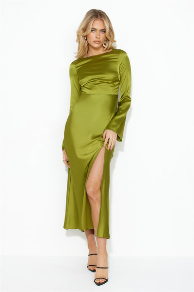 True Elegance Maxi Dress Green