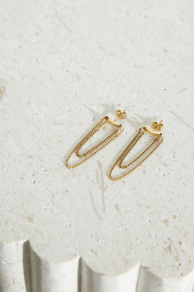 18K Gold Plated Glowing Valentina Earrings