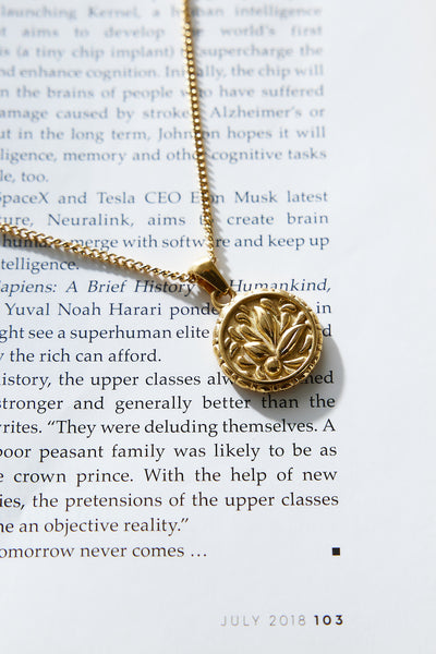 18K Gold Plated Royal Fern Necklace