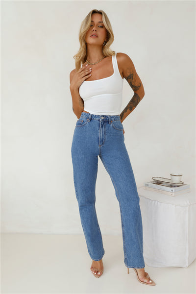 LEE High Straight 80 Jeans Blue