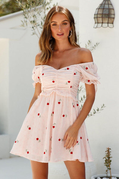 HELLO MOLLY French Market Dress Pink | Hello Molly